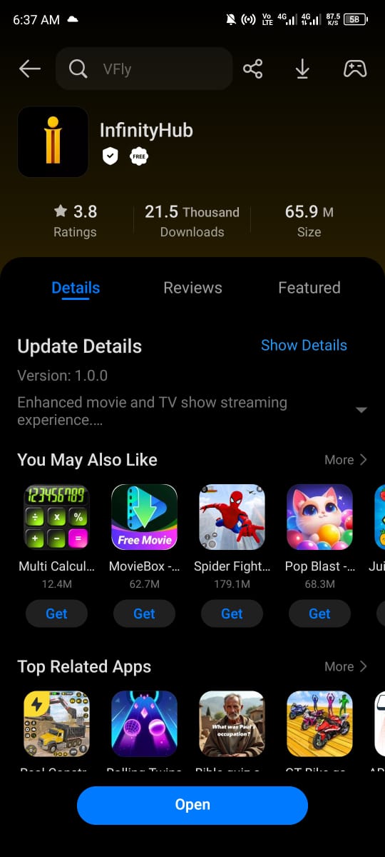 Infinity Hub Screenshot 4